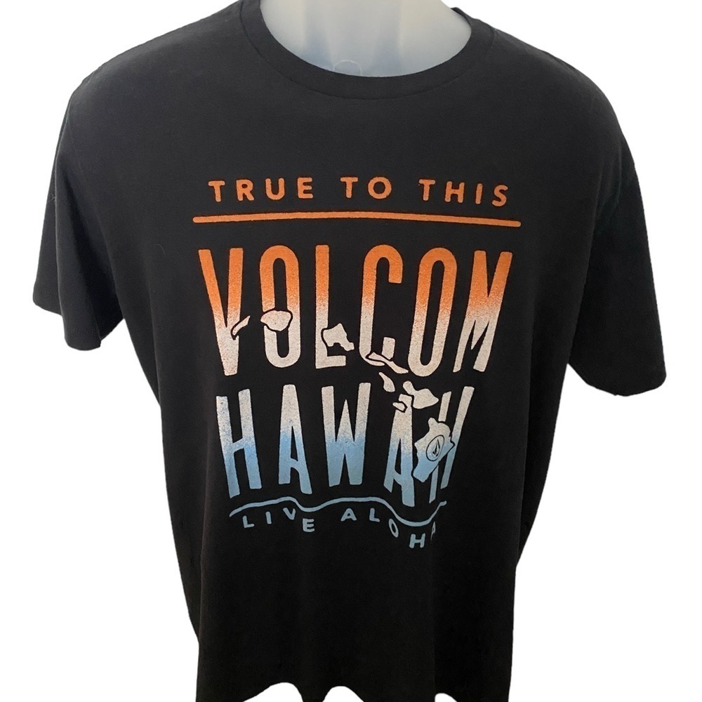VOLCOM Stone “Live Aloha Hawaii” Skate Tee Shirt Men L Large Modern Fit